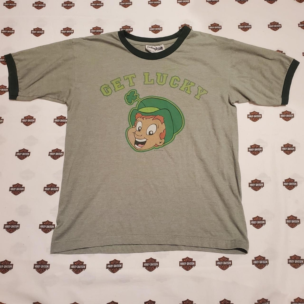 Vintage Green Lucky Charms Ringer Tee!